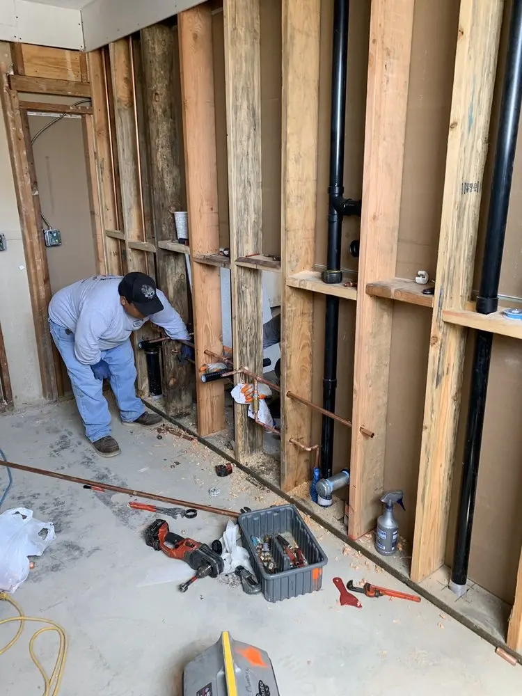 Commercial rough-in plumbing for Gas Line Repair in Pilot Hill